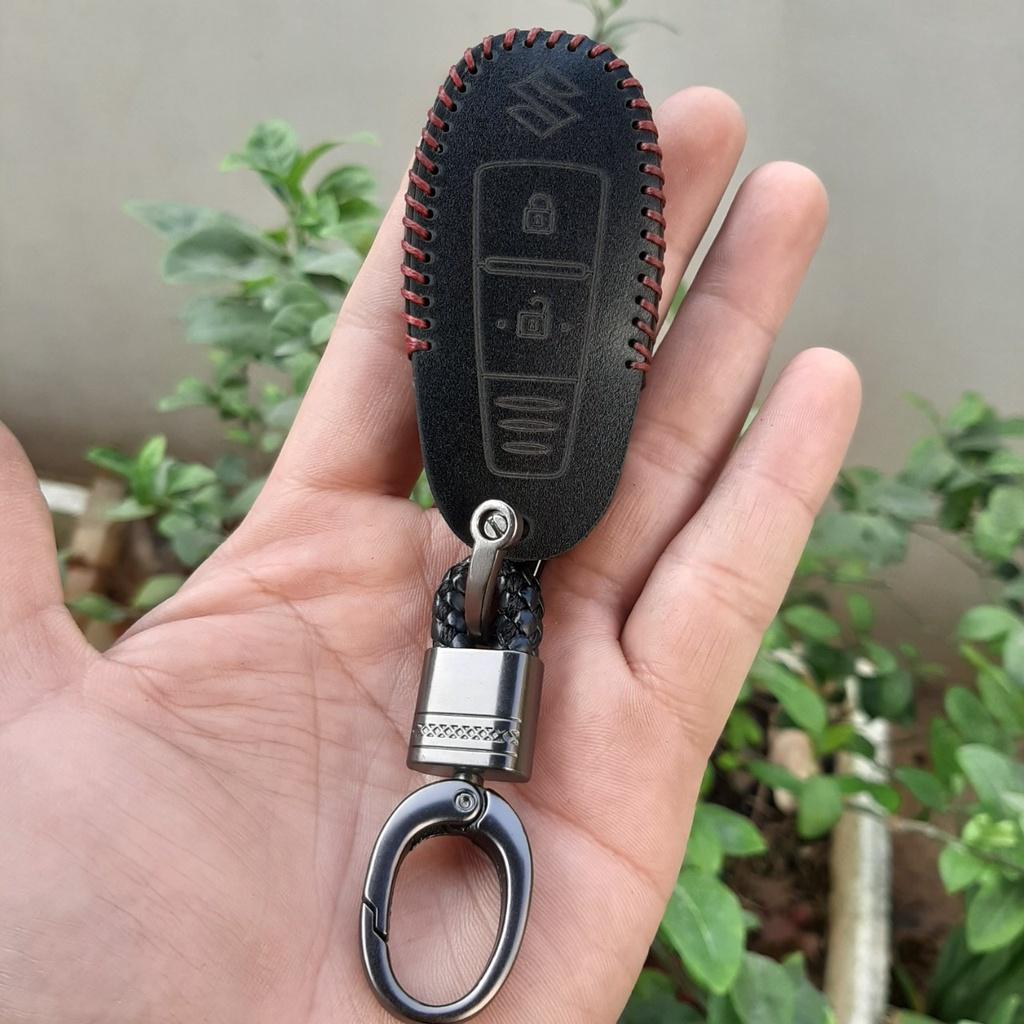 Bao da chìa khóa SUZUKI Swift, Ciaz, Vitara, Ertiga. Da thật, bảo hành 24 tháng, có khắc tên và sdt