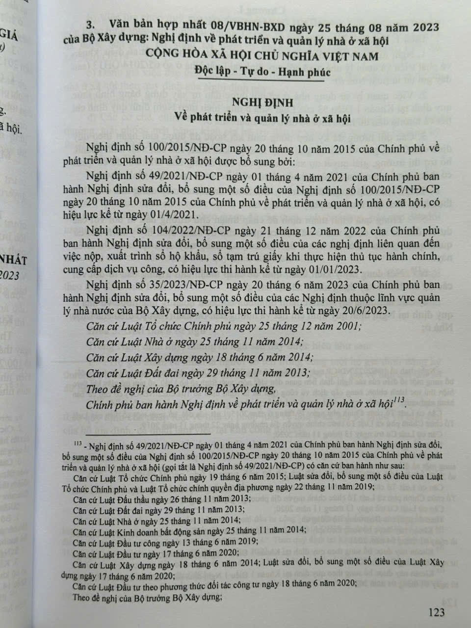 Hệ Thống Văn Bản Hợp Nhất Nghị Định Về Chính Sách Phát Triển Nhà Ở, Quản Lý Chất Lượng, Thi Công Xây Dựng, Bảo Trì Công Trình Và Quản Lý Chi Phí Đầu Tư Xây Dựng - V2294T
