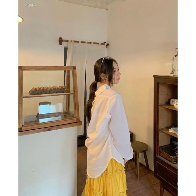 SET ÁO HAI DÂY ÁO SƠ MI KÈM CHÂN VÁY