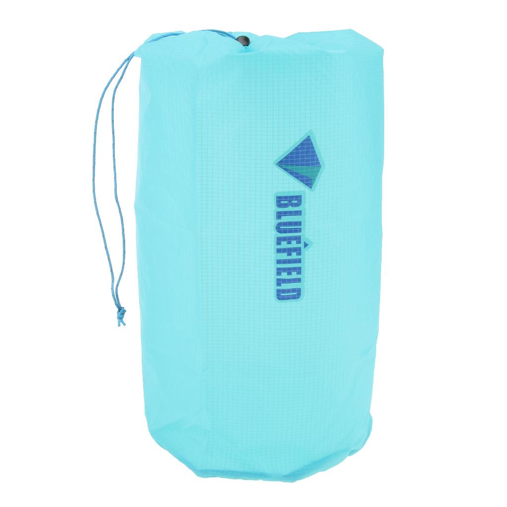 2xWaterproof Drawstring Storage Stuff Sack Dry Bag Outdoor Travel Sky blue L