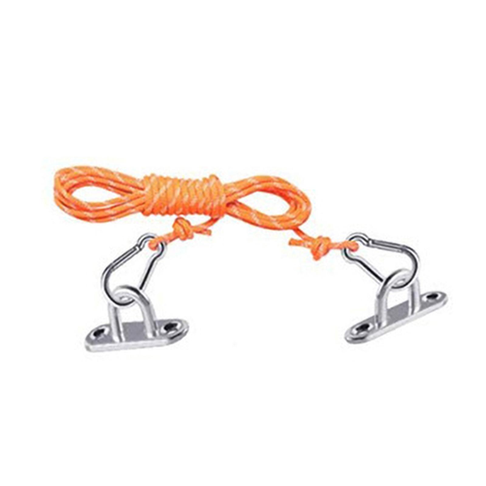 Pad Eye Plate Hanging Hardware Fitting Set Solid Swing Hook Heavy Duty Metal Staple Hooks for Camping Home Use Shade Sail Yoga Training