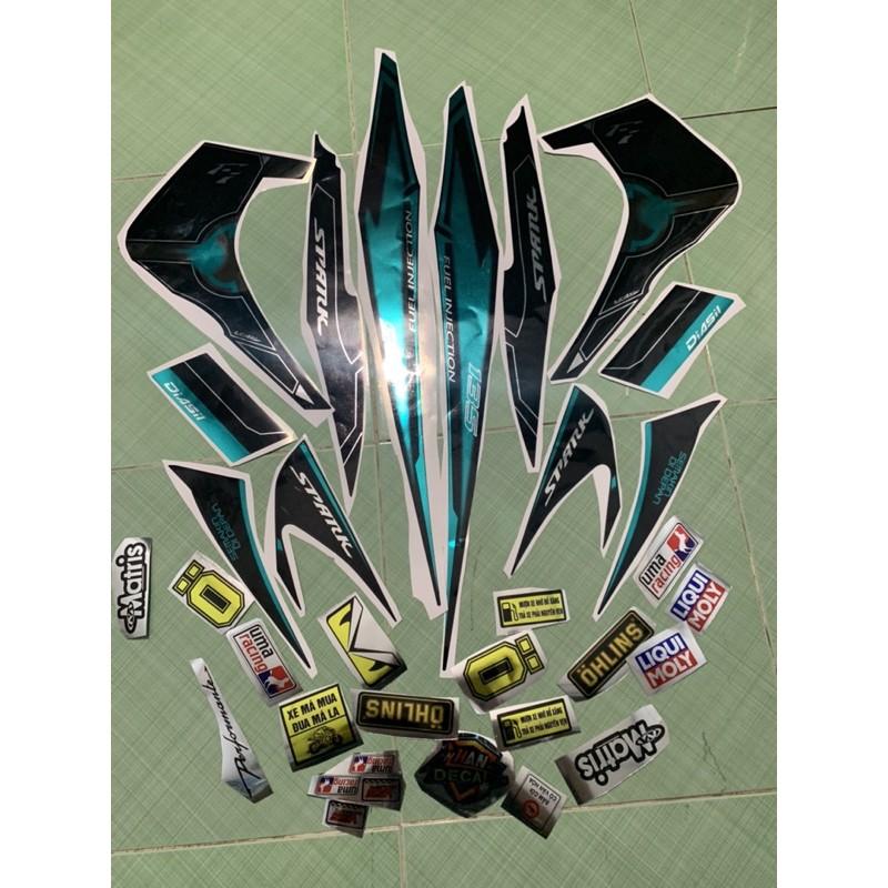 Tem exciter 2010 spark xanh ngọc crom