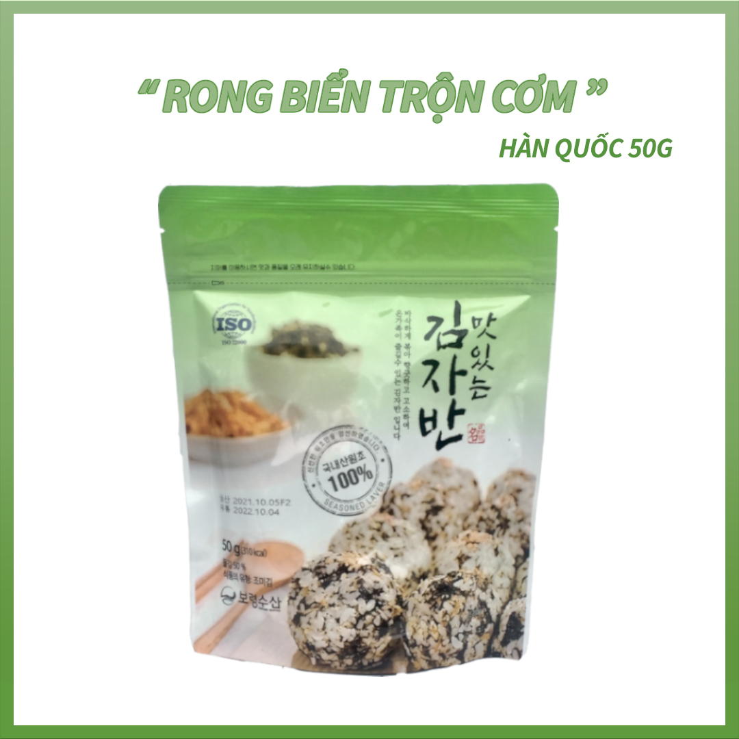 Rong biển ( trộn cơm ) Hàn Quốc 50G / Sấy giòn trộn gia vị