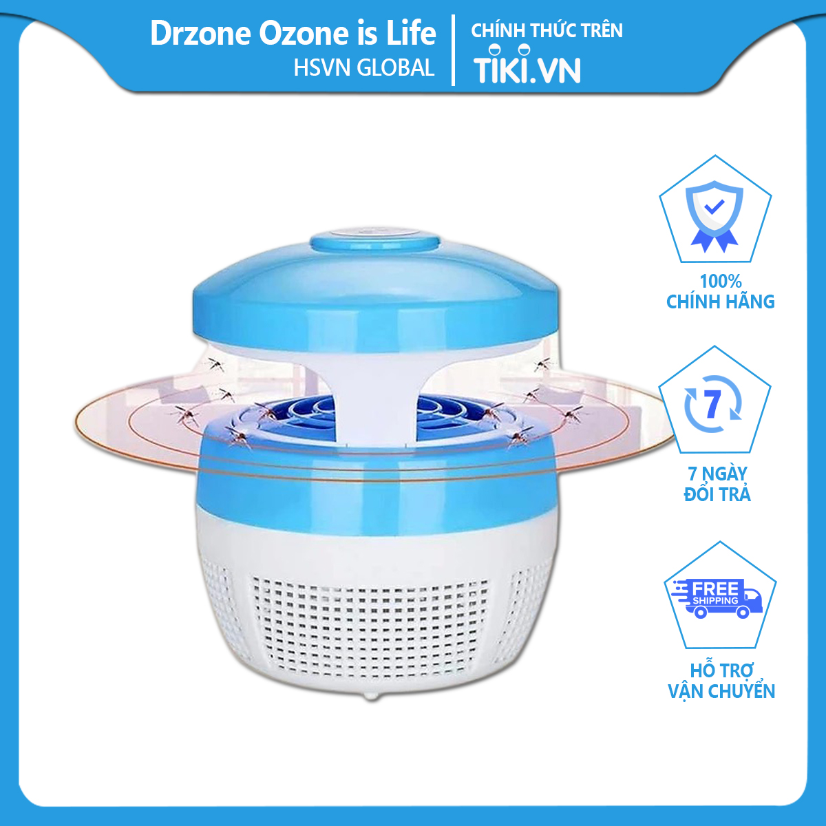 Đèn bắt muỗi nhanh chóng hiệu quả tiết kiệm điện năng Dr.Ozone Killing - Hàng chính hãng