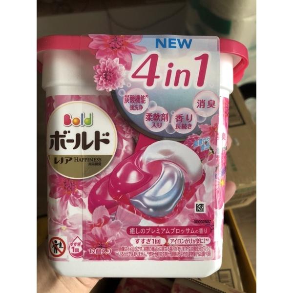 Viên giặt xả Gelball 4D 4in1 12 viên -hàng Nhật Bản-Mẹ và Bé Unmei