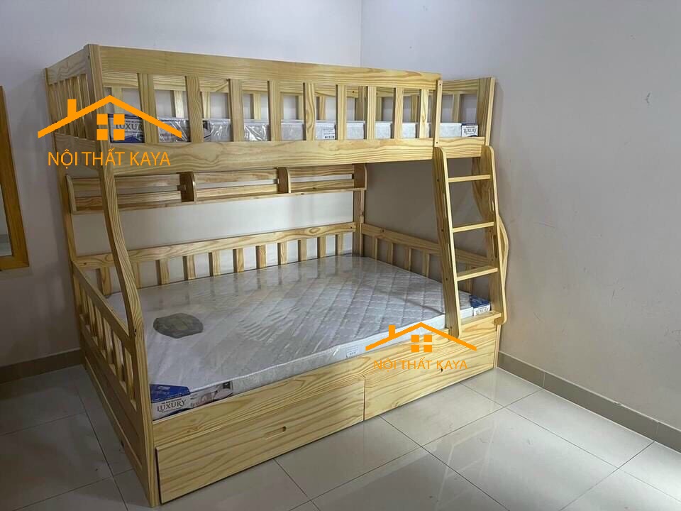 (Ord) Luxury – Giường 2 tầng + 2 Hộc Kéo 1m/1m2