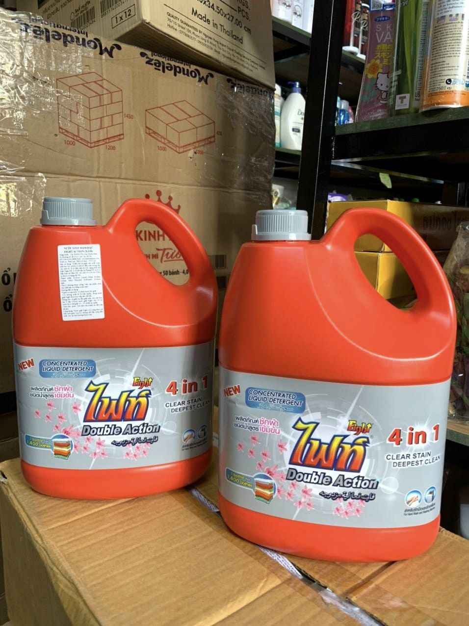 NƯỚC GIẶT XẢ ĐẬM ĐẶC FIGHT 4IN1 THÁI LAN 3500ML