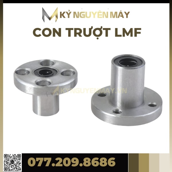 Con Trượt LMF25UU, LMF30UU, LMF35UU, LMF40UU, Con Trượt Tròn LMF UU, Bạc Trượt LMFUU