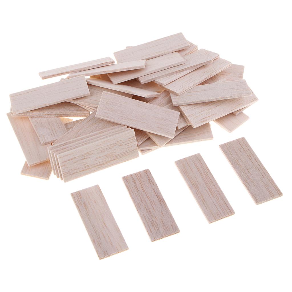 Natural Round Balsa Wood Woodcraft Flat Sticks Dowel