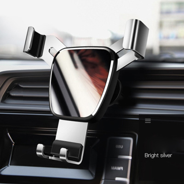 Giá đỡ , kẹp điện thoại cửa gió thanh điều hòa trên ô tô kiểu dáng thông minh - kẹp điện thoại ô tô (Màu bạc và đen) Giao màu ngẫu nhiên