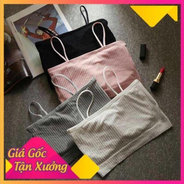 Áo bra cotton tăm đệm mỏng