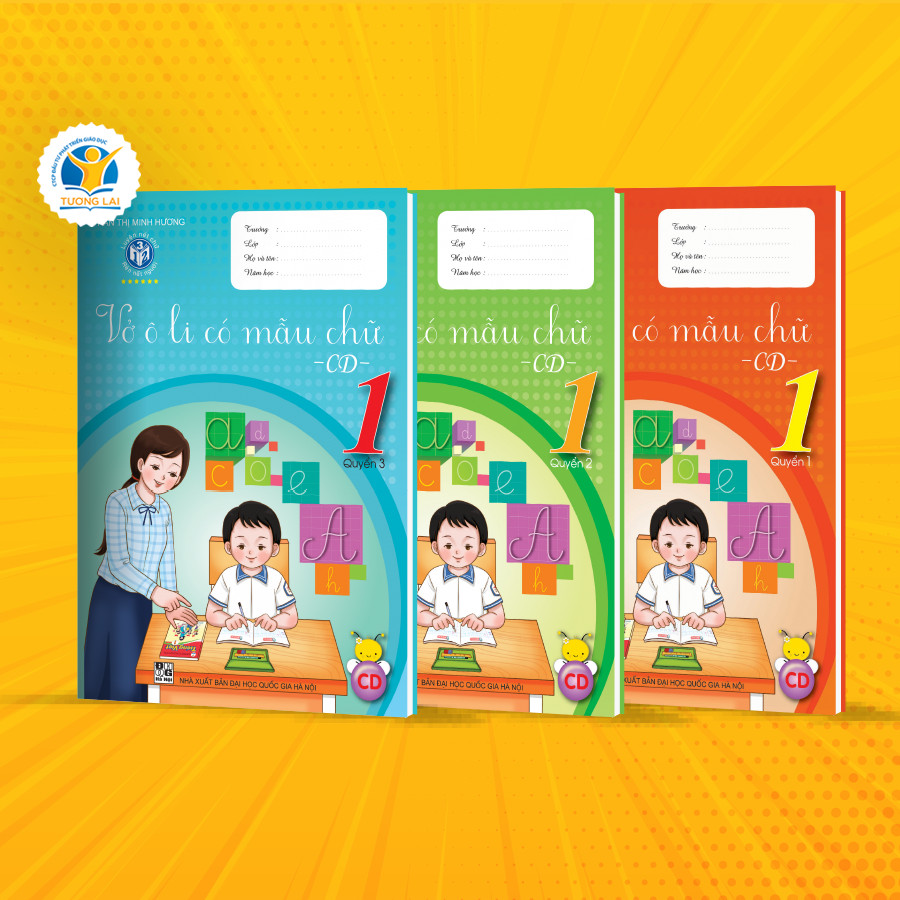 Bộ vở ô Li Có Mẫu Chữ Cánh Diều Lớp 1