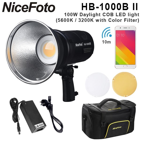 Đèn LED Máy Ảnh Nicefoto HC-1000B II - Hàng Chính Hãng