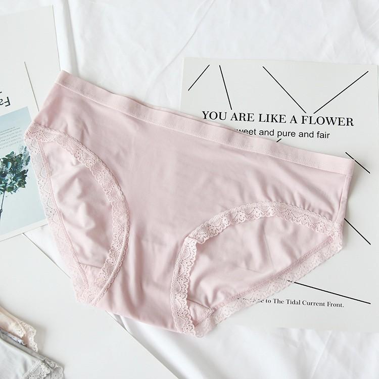 Quần lót nữ thun lạnh viền ren