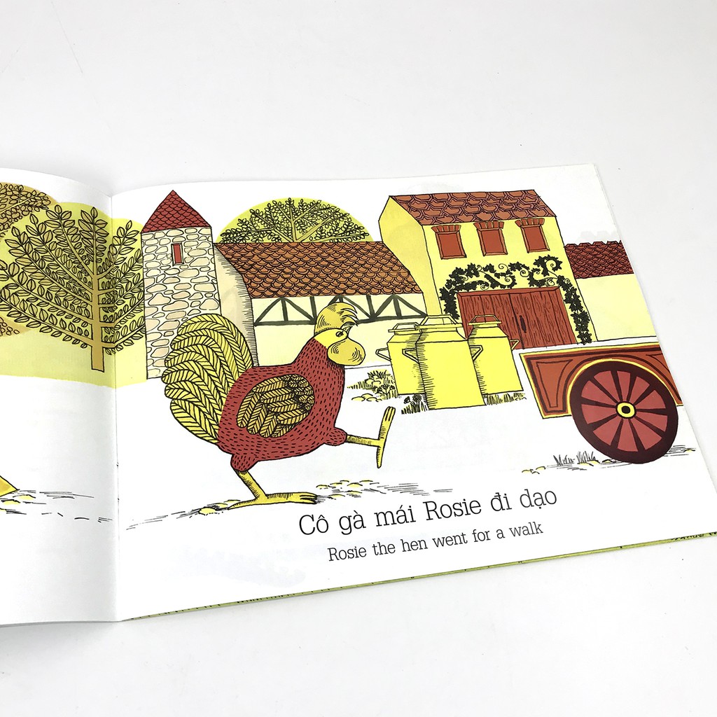 Combo 3 cuốn Picturebook song ngữ: Chuyến đi dạo của cô gà mái Rosie + Đêm đom đóm + Bà ơi cháu rất muốn gặp bà