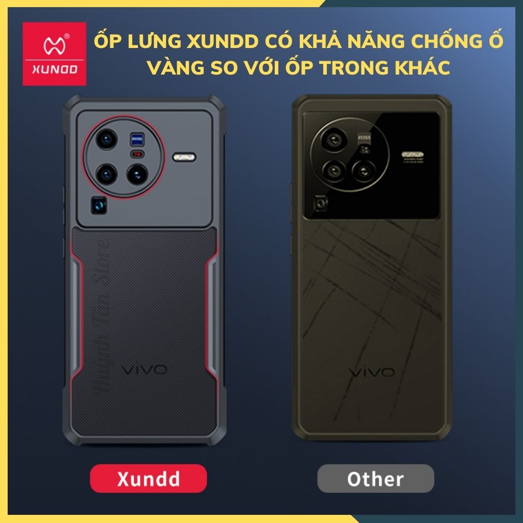 Ốp lưng chống sốc XUNDD cho vivo x80 pro bảo vệ camera - hàng nhập khẩu