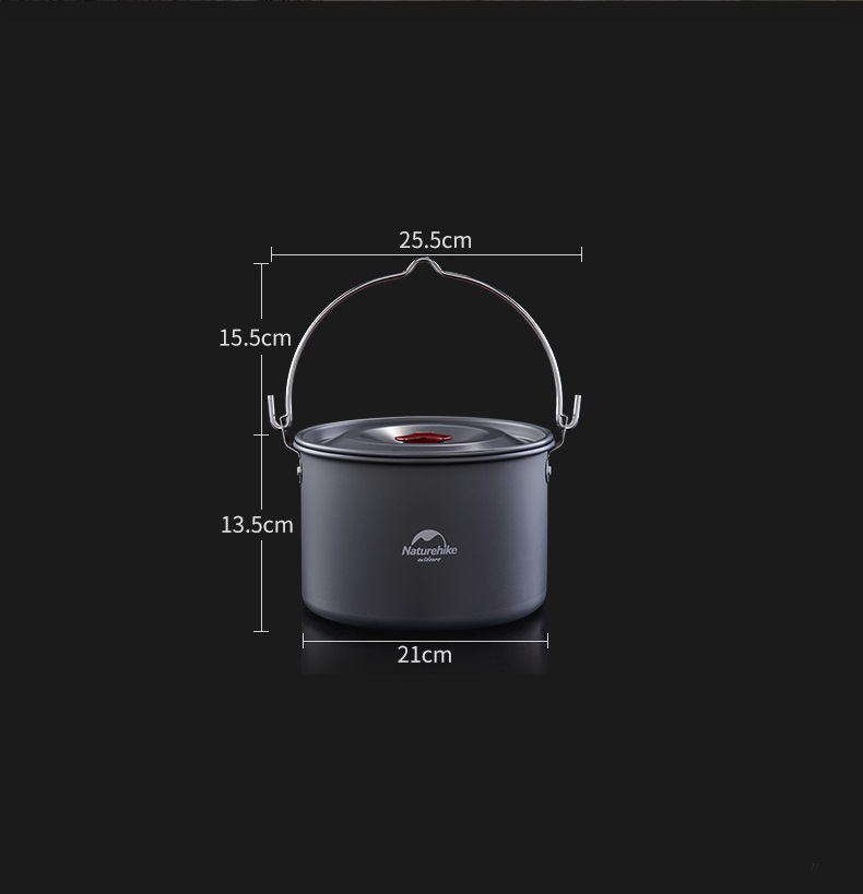Nồi Treo Nấu Ăn 4L/ 4-6 Người Naturehike Dành Cho Du Lịch Ngoài Trời NH17D021-G