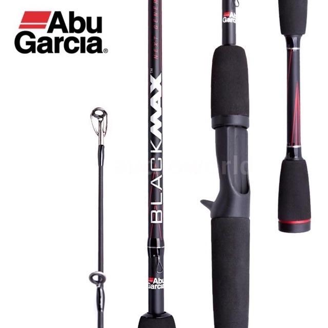 Bộ cần câu máy ngang cần dài 2m4 abu black max + máy ngang CD 201 cần ABu Garcia black max cần cực khoẻ y hình
