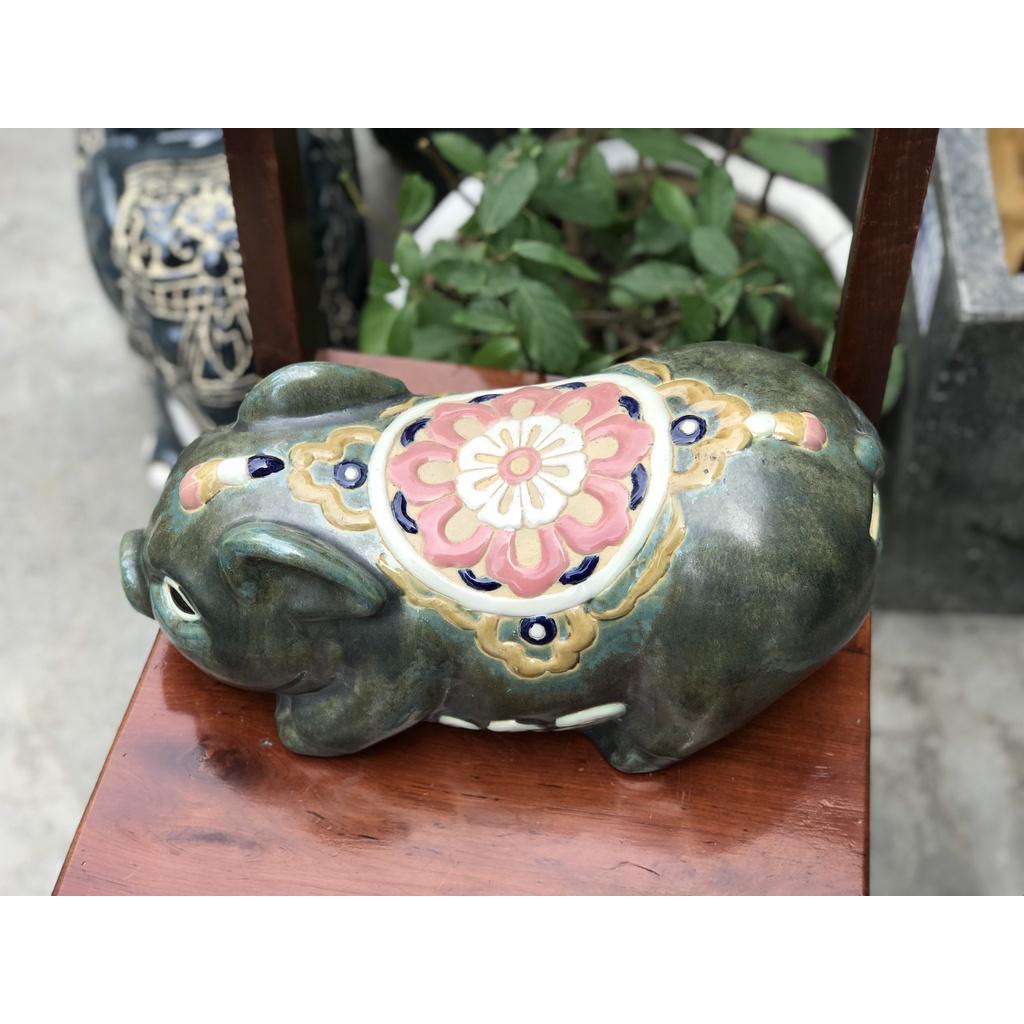 HEO TIẾT KIỆM HOA SEN ĐẠI GỐM SỨ THỦ CÔNG NAM BỘ TRANG TRÍ DECOR