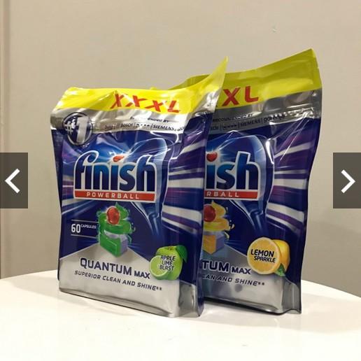 Viên rửa bát chén Quantum finish 64 Viên cao cấp dùng cho máy rửa bát chén