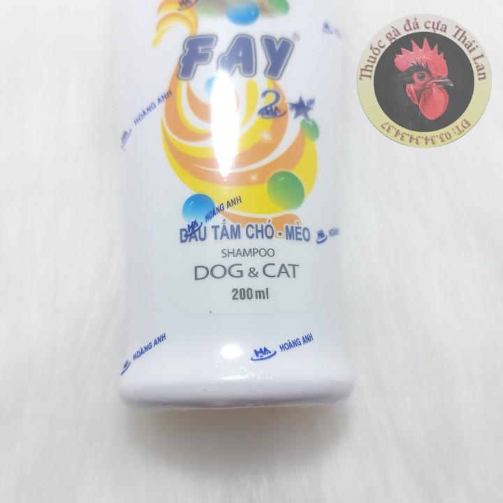 DẦU TẮM CHÓ MÈO - FAY 2 SAO - 200ML