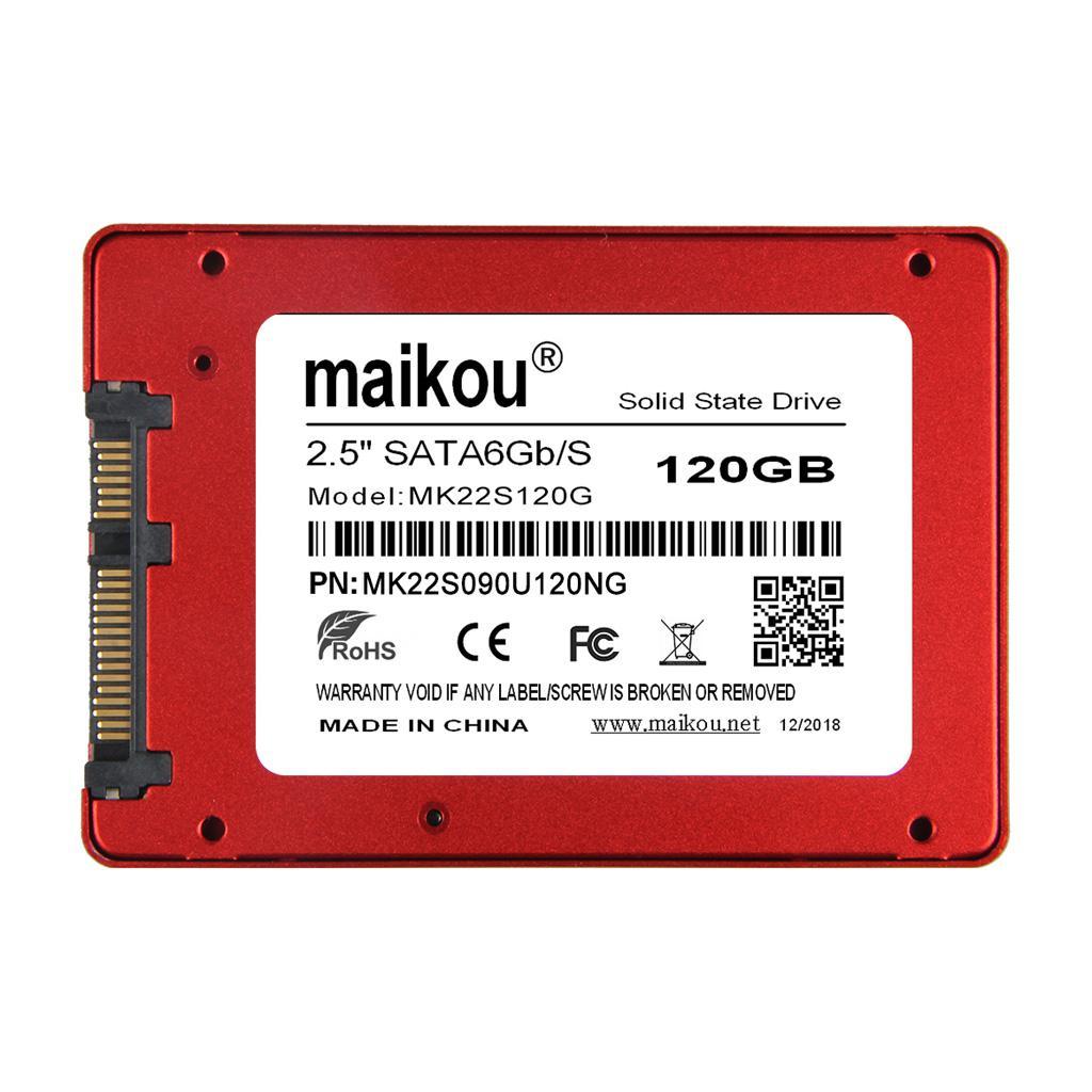2.5" 120GB SSD Internal Solid State Drive+9.5mm Optical Bay Red
