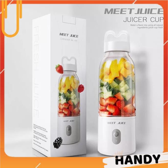 Máy Xay Sinh Tố, Máy Say Sinh Tố Cầm Tay 500ML 1 Cốc Juicer Cup, Xay Sinh Tốc Cực Mạnh Bảo Hành 12 Tháng