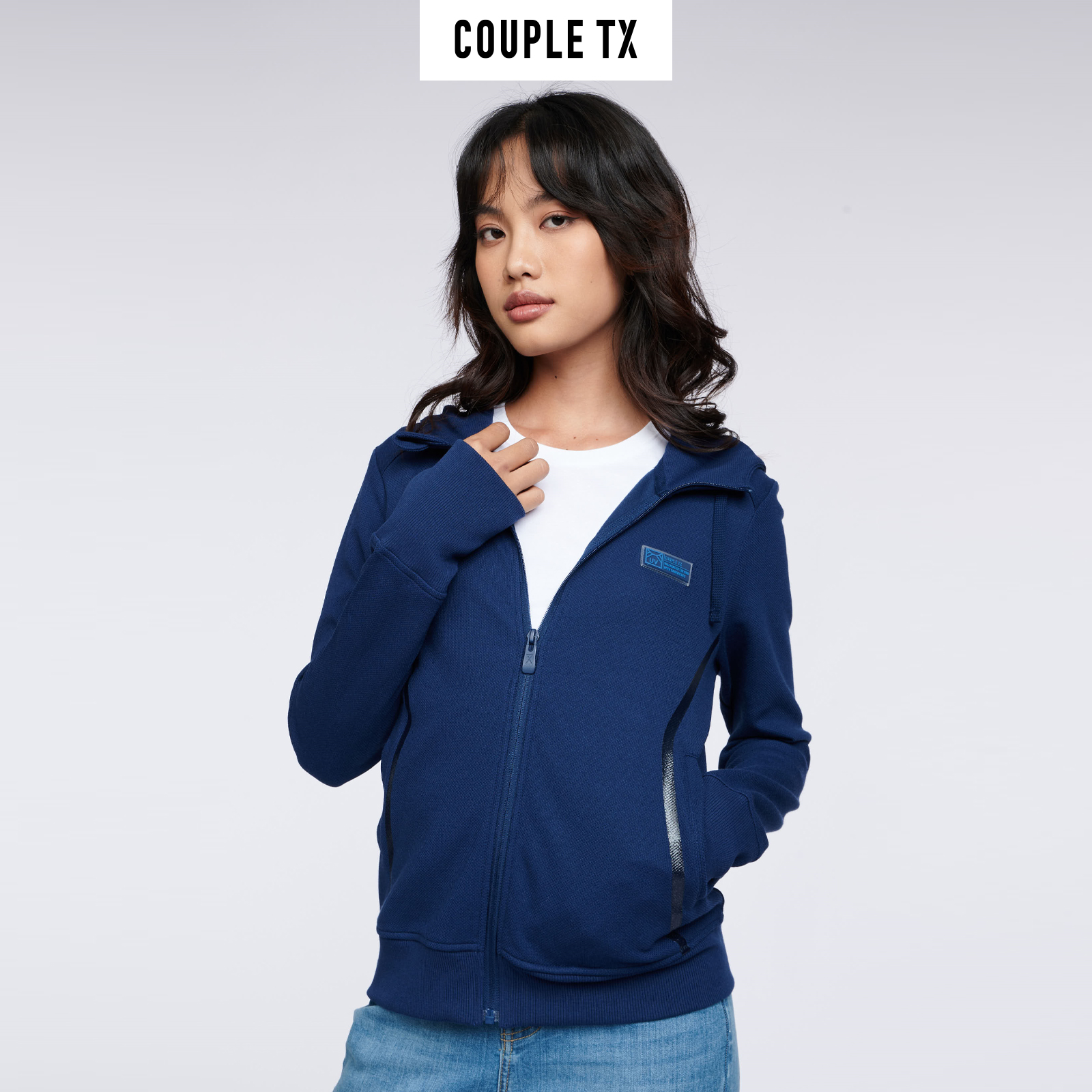 COUPLE TX - Áo Khoác Nữ UV Gân Lưới WOK 2028
