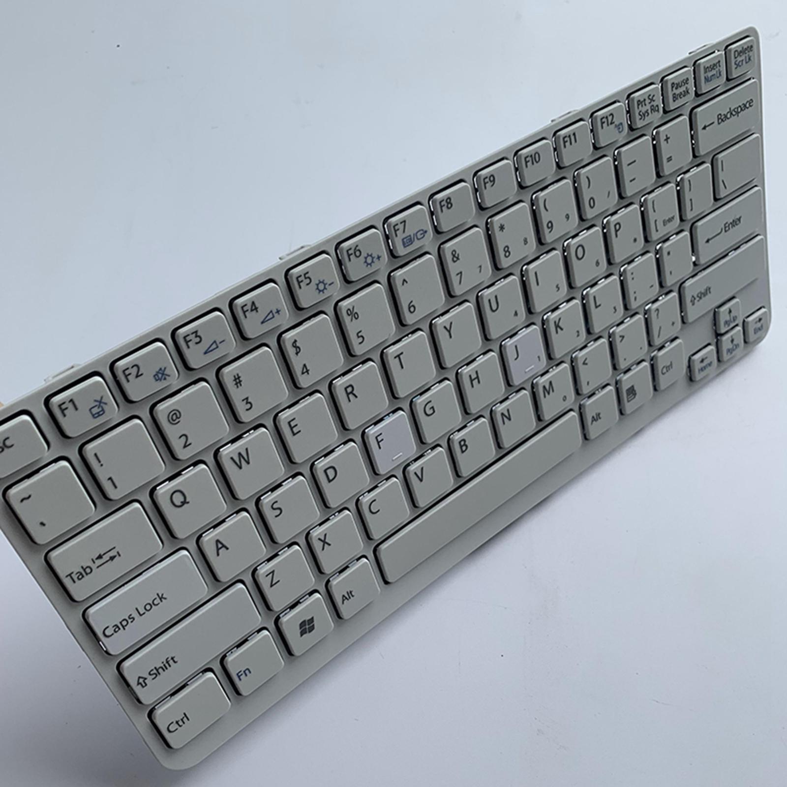 Laptop Replacement Keyboard US English White for  Sve141C11L E14