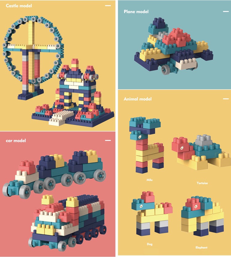 ĐỒ CHƠI LẮP GHÉP 520 CHI TIẾT SÁNG TẠO BUILDING BLOCK PARK