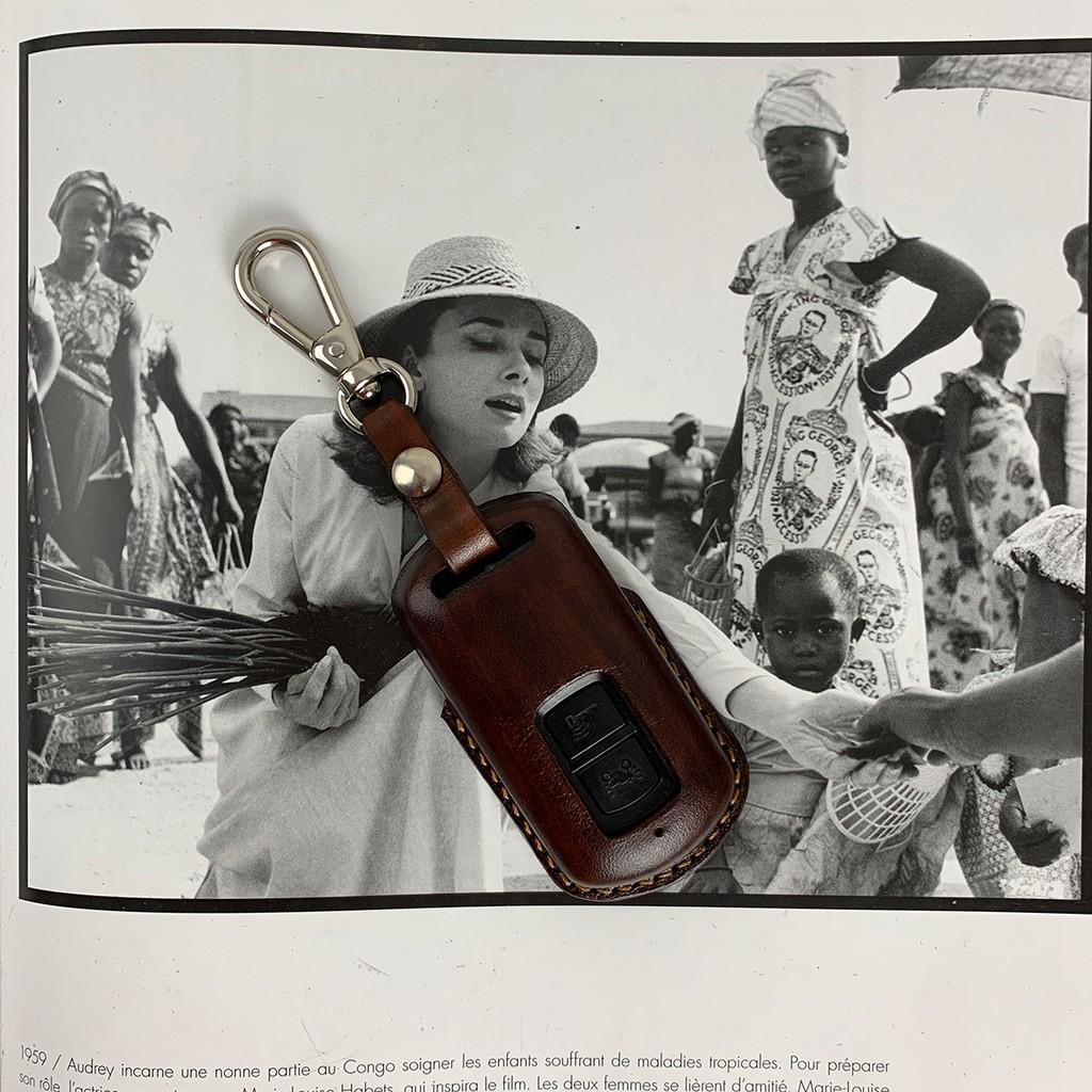 Bao khóa cho LEAD - H.o.n.d.a - đồ da thủ công - màu nâu - da bò nhập khẩu DT281