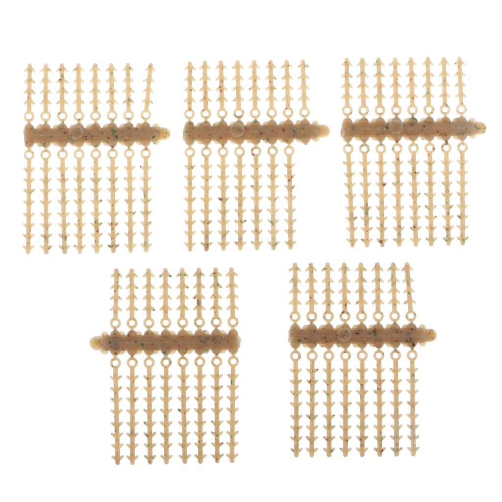 5pcs Carp Fishing Boilie Screw Hair Rig Stops Baits Stopper Terminal Tackle
