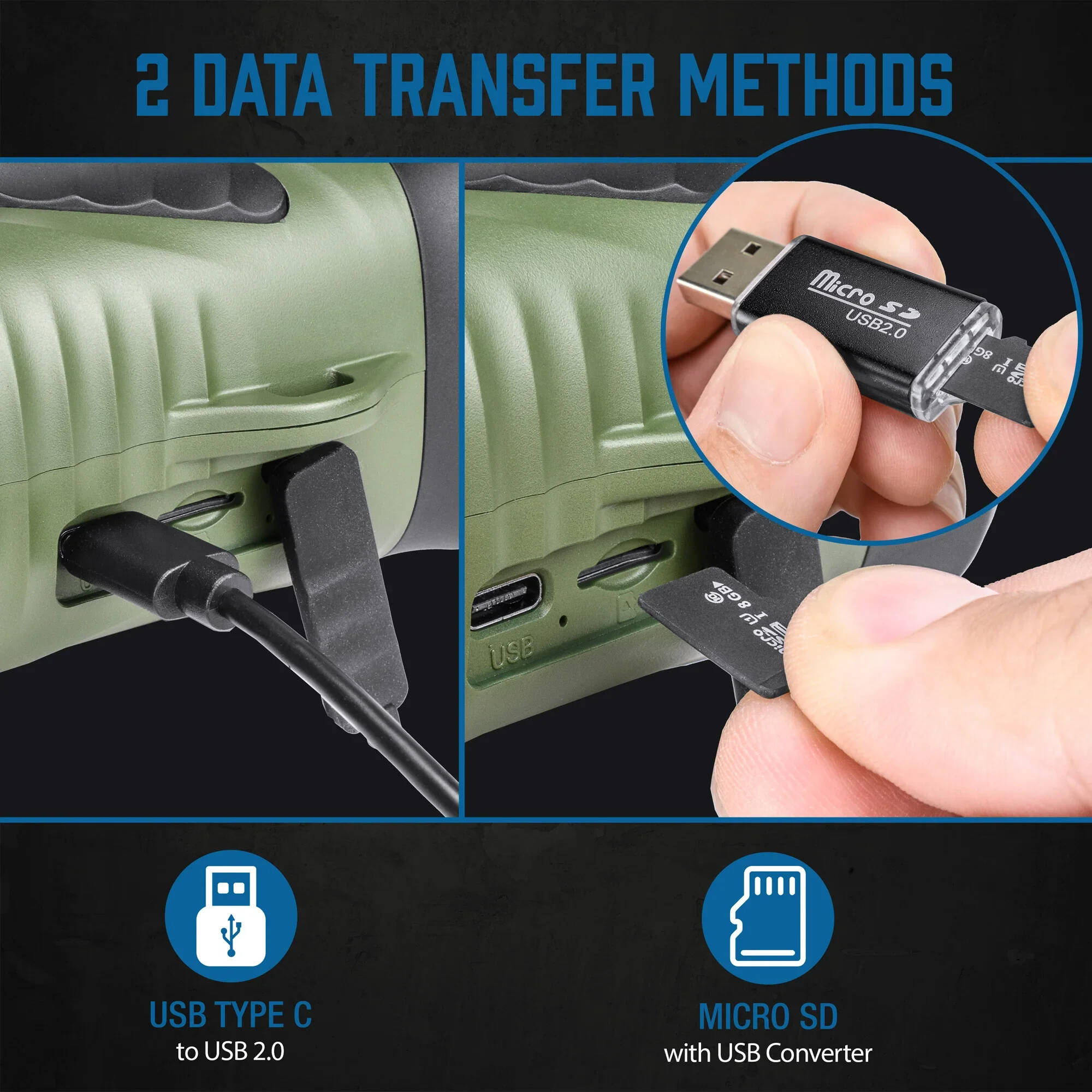 Ống nhòm hồng ngoại kỹ thuật số nhìn ngày đêm Barska NV-2 (Phóng đại 10x, zoom 8x) (Hãng Barska - Mỹ) - Hàng chính hãng