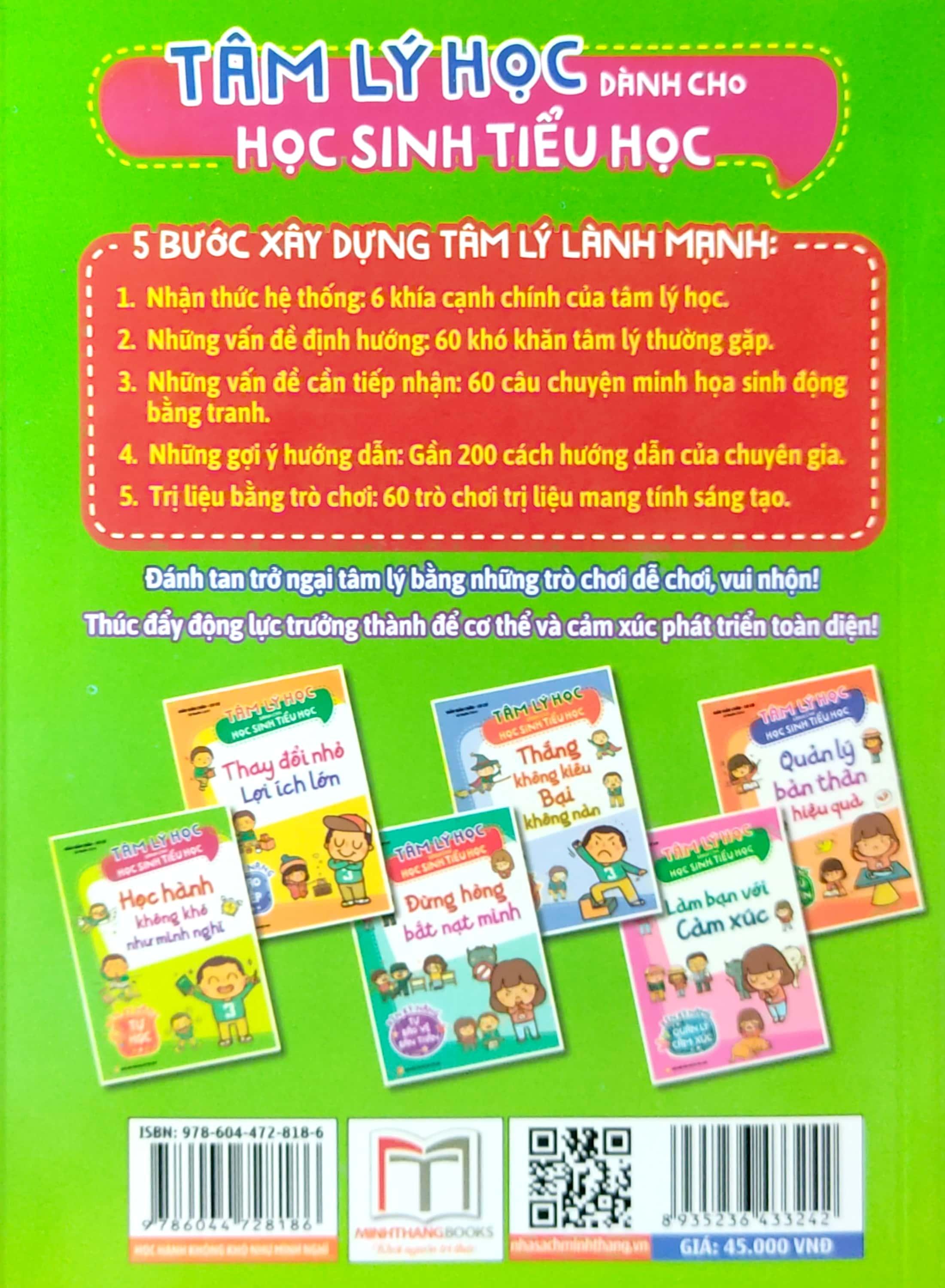 Tâm Lý Học Dành Cho Học Sinh Tiểu Học - Học Hành Không Khó Như Mình Nghĩ - Rèn Kỹ Năng Tự Học