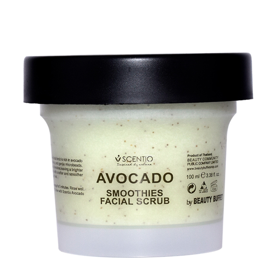 Tẩy tế bào chết da mặt dưỡng ẩm làm sáng min da chiết xuất quả bơ Scentio Avocado 100ml