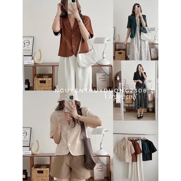 ÁO BLAZER/VEST DÁNG LỬNG CỘC TAY STYLE ULZZANG