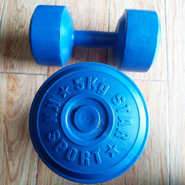 Tạ 5Kg Nhựa Nhồi Sẵn