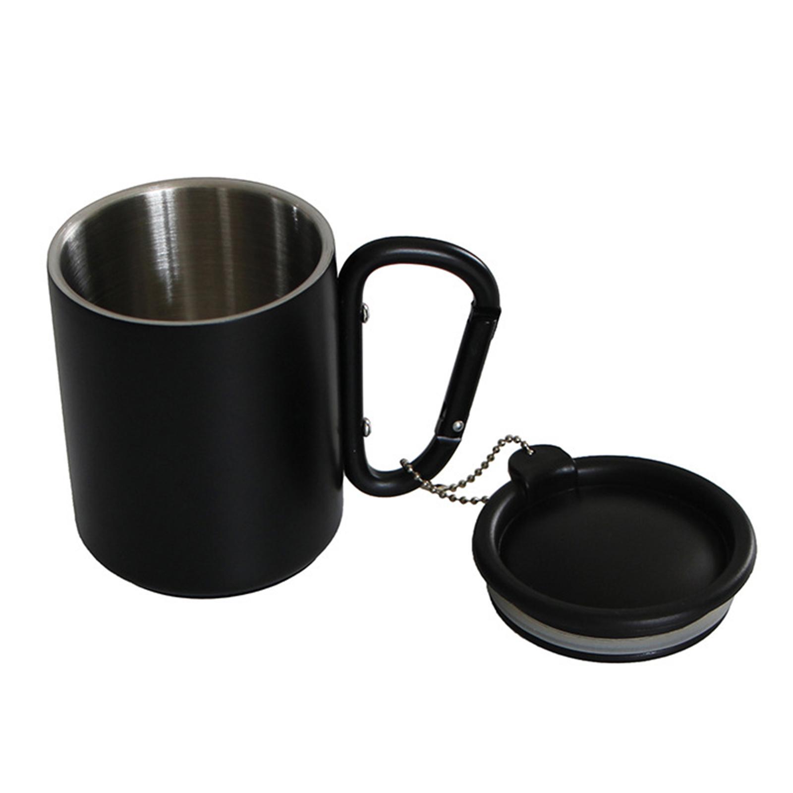 Camping Mug with Lid and Handle Coffee Mug for Beach Indoor and Outdoor Home
