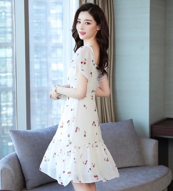 Đầm Suông Dài Đỏ In Freesize