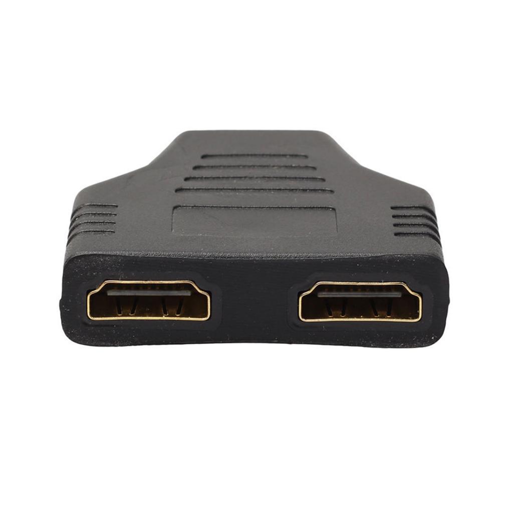 1080P HDMI Male to 2 HDMI Female 1 in 2 out Splitter Cable Adapter Converter, Black