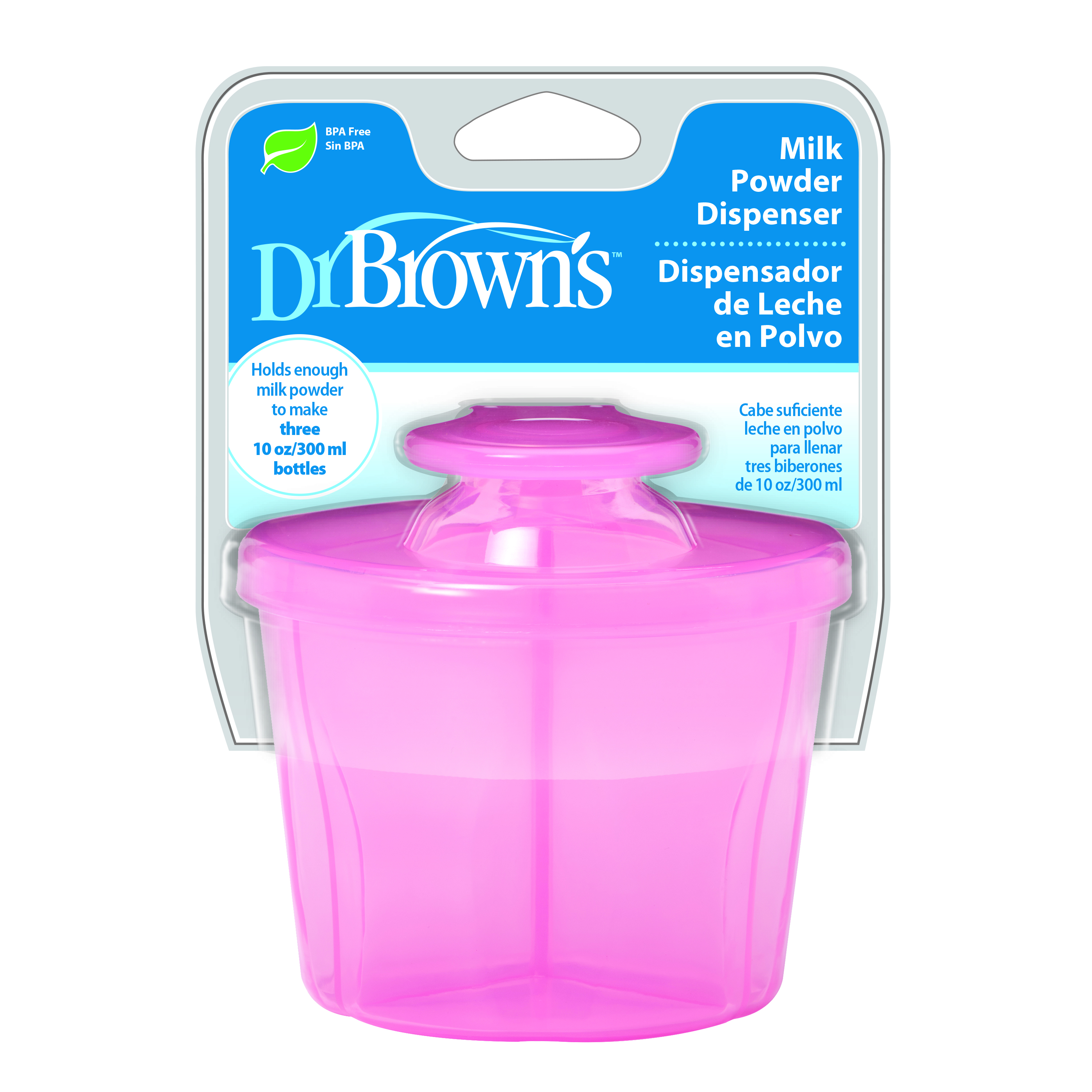 [ AC038/AC039 ] Hộp chia sữa công thức / sữa bột ( 03 ngăn ), có nắp gài tiện lợi - Dr. Brown’s
