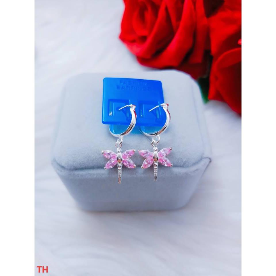 Bông tai trẻ em khuyên tròn chất liệu bằng bạc MS045e