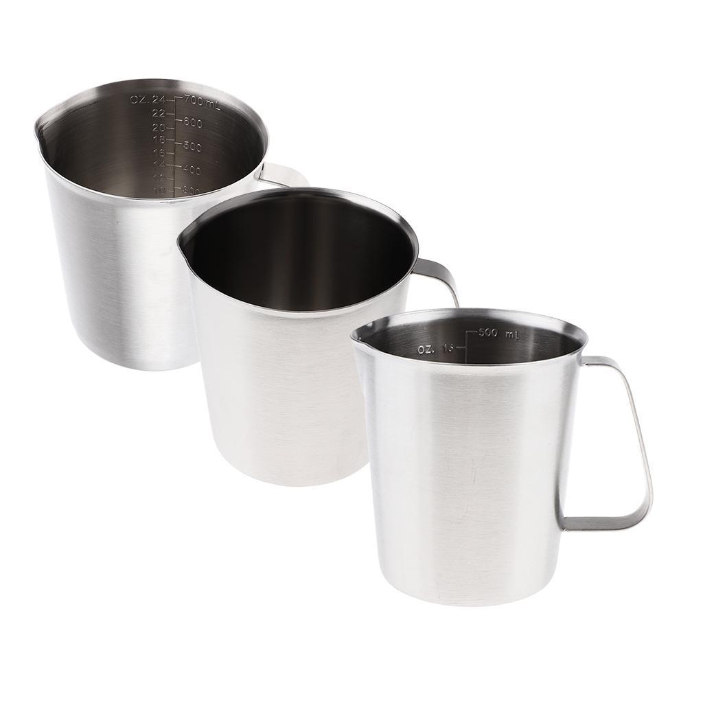 2pcs Diy Candle Making Jug Stainless Steel Coffee Milk Foam Jug