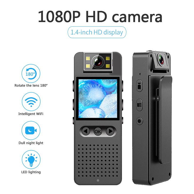 HD 1080p Máy ảnh kỹ thuật số mini điện thoại di động WiFi Forensics và máy ghi âm thực thi pháp luật 180 °