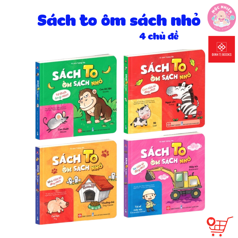 Sách - Bộ sách to ôm sách nhỏ dành cho trẻ 3-6 tuổi - Đinh Tị Books