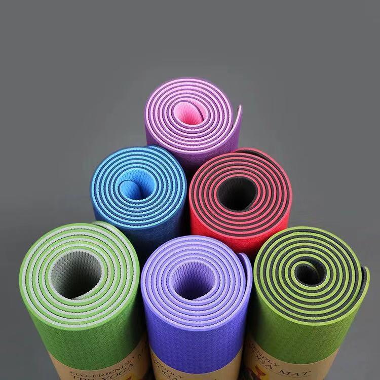 Thảm yoga 2 lớp 6 li TPE – cao su non với chất lượng tốt TYG-6944
