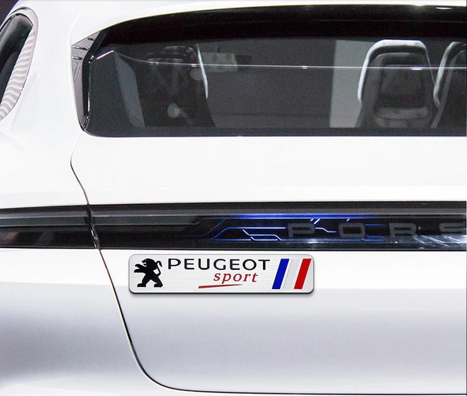 Tem nhôm PEUGEOT SPORT dán trang trí xe ô tô