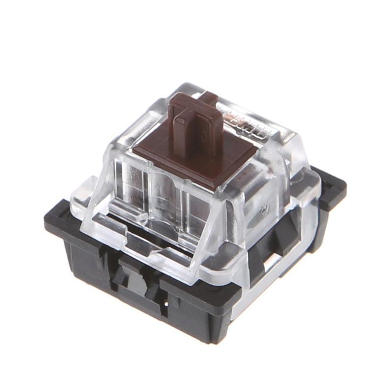 Bộ 10 Nắp Đậy Phím Cơ 3 Chân Màu Nâu Cho Bàn Phím Cherry Mx