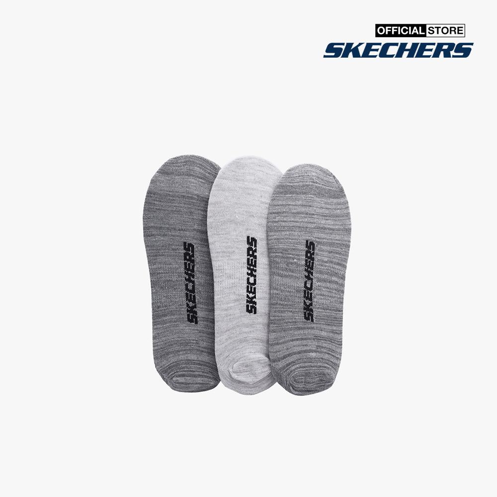 SKECHERS - Set 3 đôi vớ nam cổ thấp thời trang Microfiber Non Terry S115749