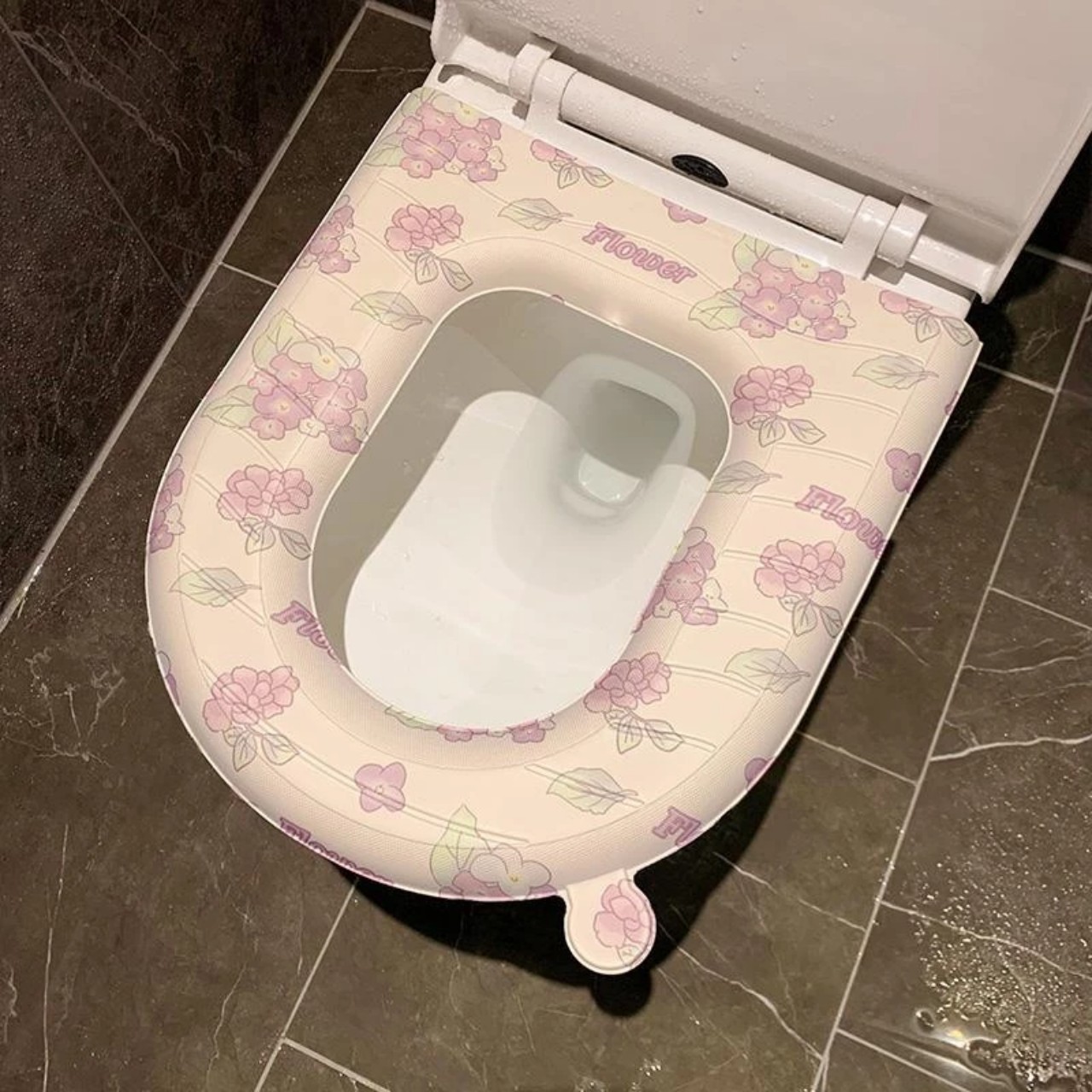 Đệm Lót Bệ Ngồi toilet Bốn Mùa Chống Nước Thông Dụng In Họa Tiết Dễ Thương ( Mẫu Ngẫu Nhiên ) - HÀNG CHÍNH HÃNG MINIIN